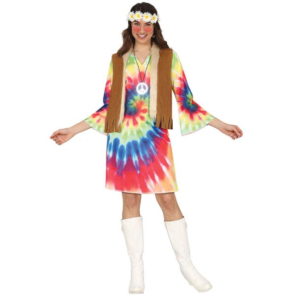 Tie-dye Hippie Maskeraddrkt