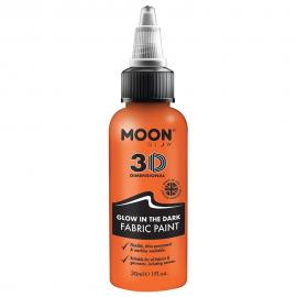 Moon Glow Självlysande Textilfärg Orange 30 ml