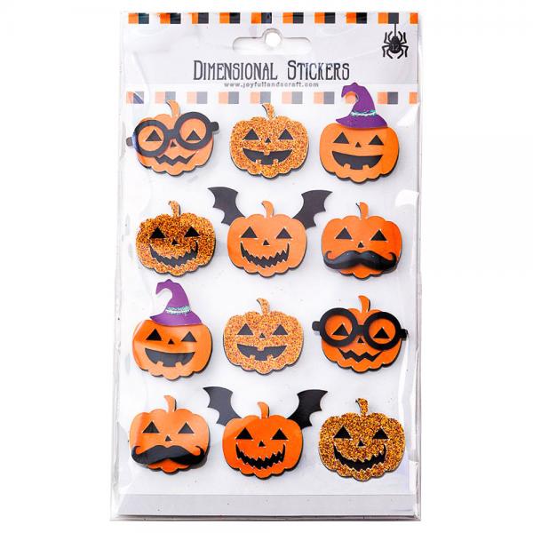 Halloween Pumpa 3D Stickers