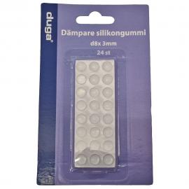 Silikongummi Dämpare Transparent 24-pack