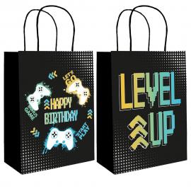 Presentpåse Level Up Birthday 6-pack