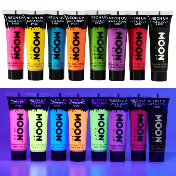 Moon Glow Neon UV Kropp- & Ansiktsfrg