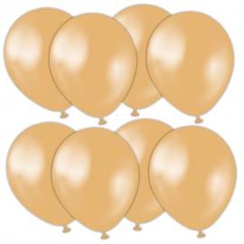 Latexballonger Metallic Guld 13 cm 25-pack