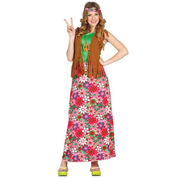 Blommig Hippie Maskeraddrkt