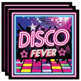 Engångsservetter Disco Fever 20-pack