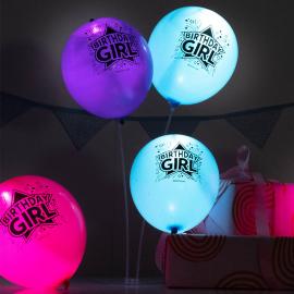 LED Ballonger Birthday Girl