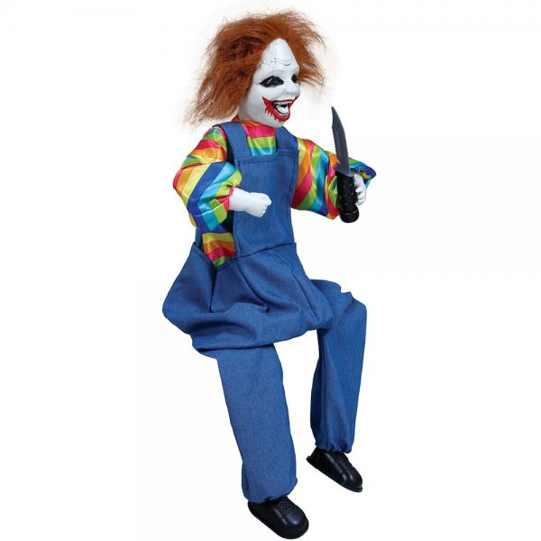 Sittande Animerad Clown 70 cm