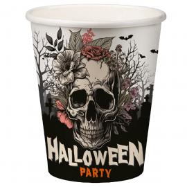 Pappersmuggar Dödskalle Halloween Party 6-pack