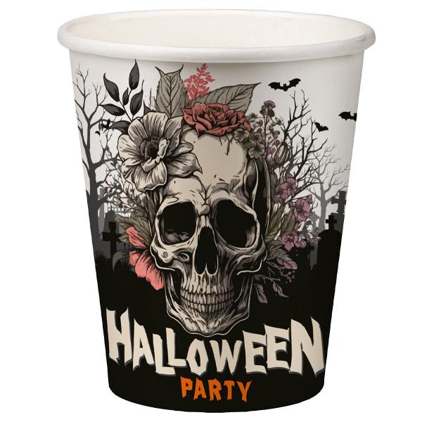 Pappersmuggar Ddskalle Halloween Party 6-pack