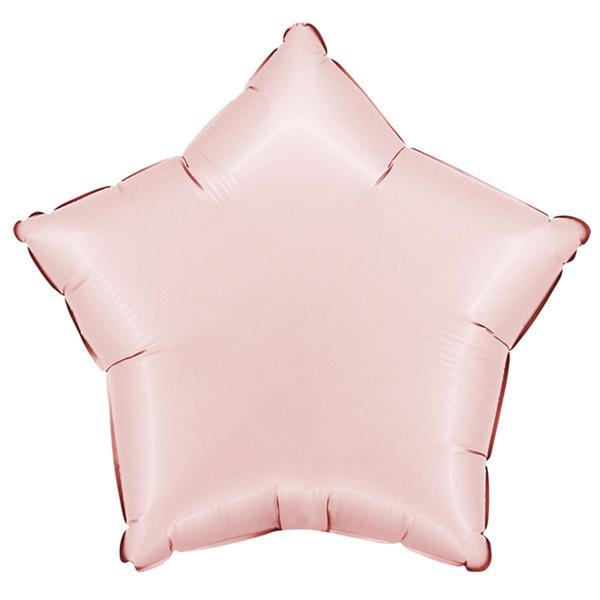 Folieballong Stjrna Satin Pastellrosa