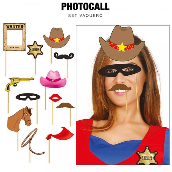 Cowboy Fotoprops 12-pack