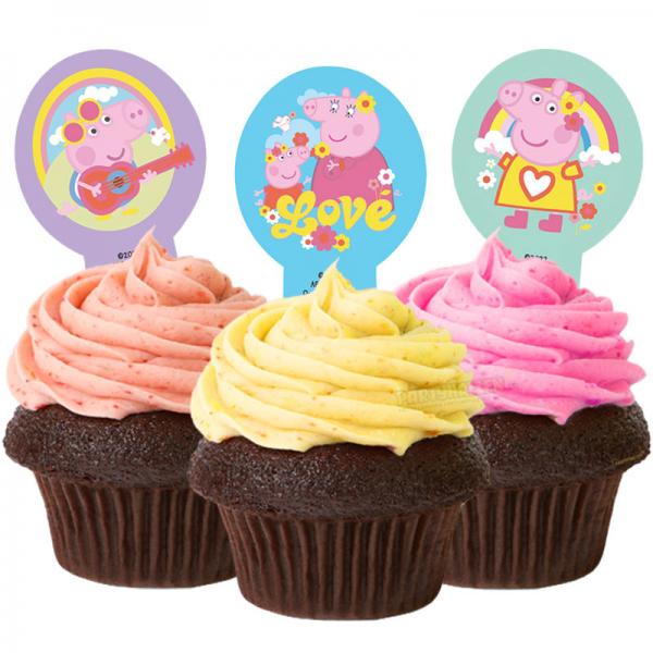 tbara Cupcake Dekorationer Greta Gris 20-pack