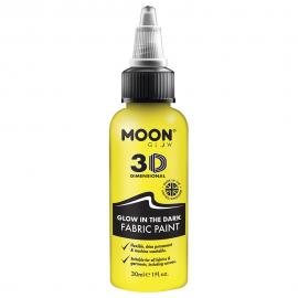 Moon Glow Självlysande Textilfärg Gul 30 ml