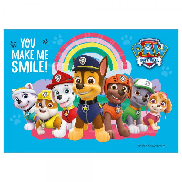 Trtbild Paw Patrol Fyrkantig