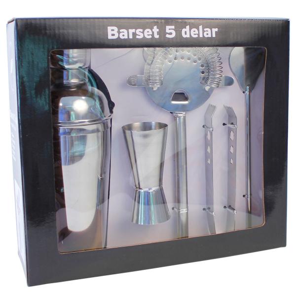 Bartenderset Silver 5-pack