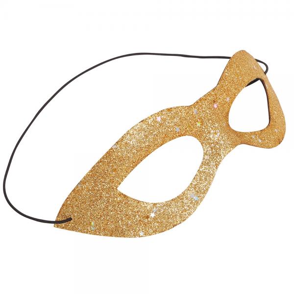 Guld Glitter gonmask