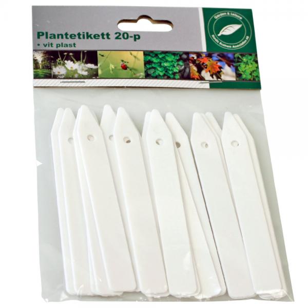 Plantetiketter Vita 20-pack