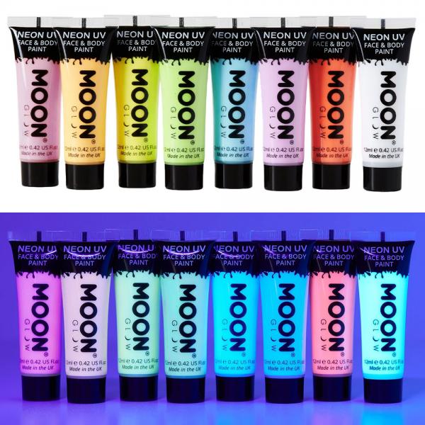 Moon Glow Pastell Neon UV Kropp- & Ansiktsfrg