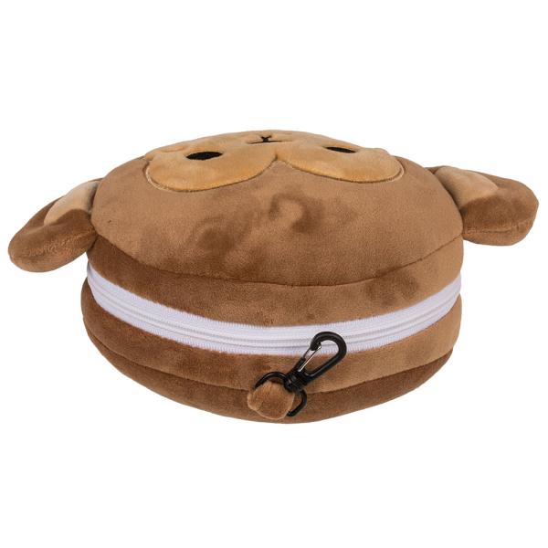 Apa Plush Resekudde med Ögonmask
