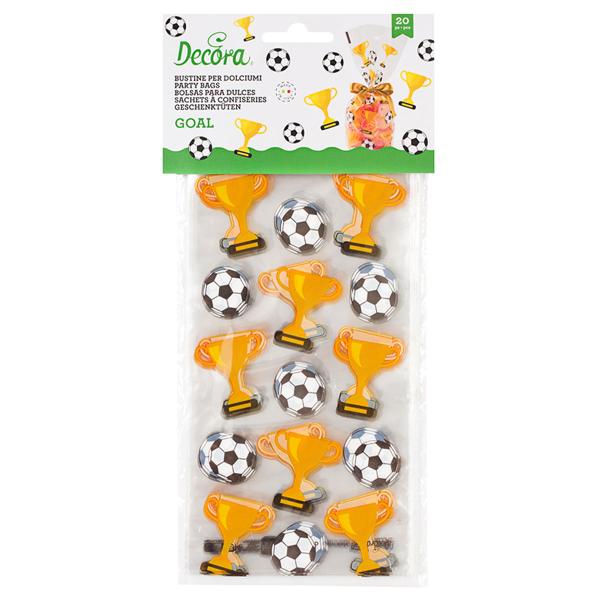 Cellofanpåsar Fotboll 20-pack