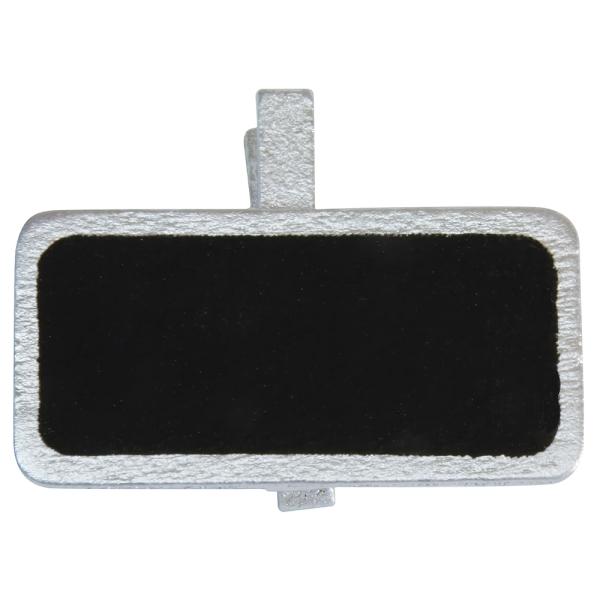 Mini Griffelskyltar med Klämma Silver
