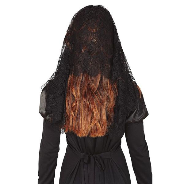 Mantilla Slöja Svart