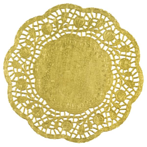 Runda Tårtpapper Guld 21 cm