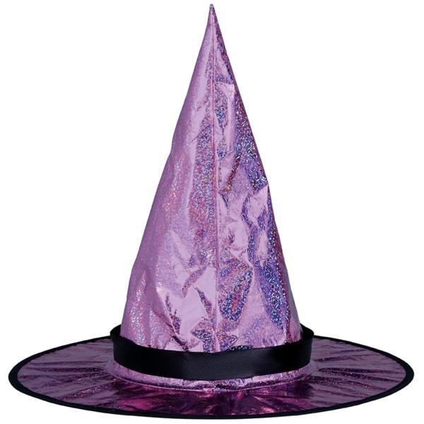 Häxhatt Holografisk Rosa