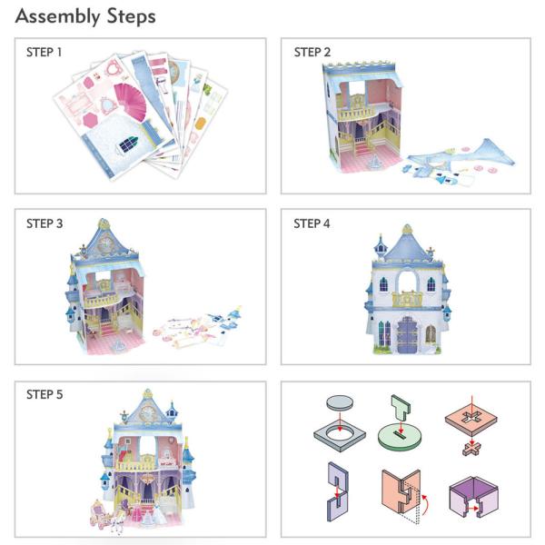 3D Pussel Prinsess Slott
