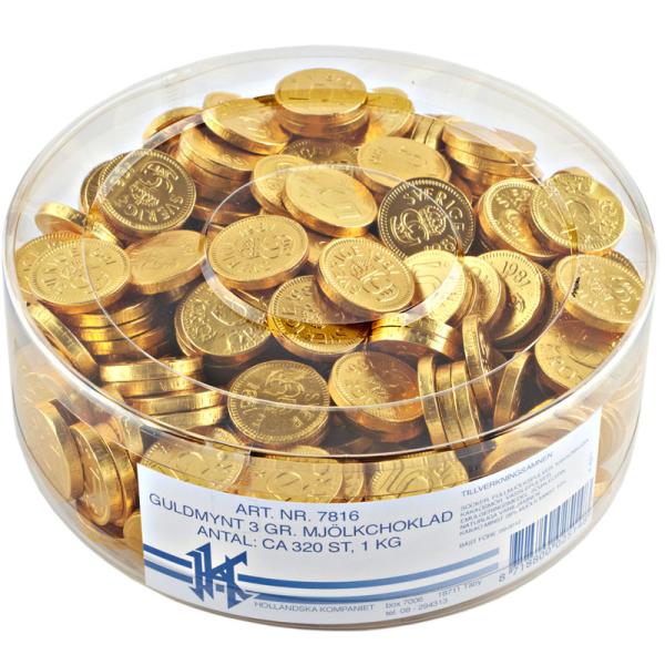 Chokladpengar Guld