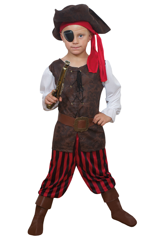 Piratpojke Barn Maskeraddräkt (Small)