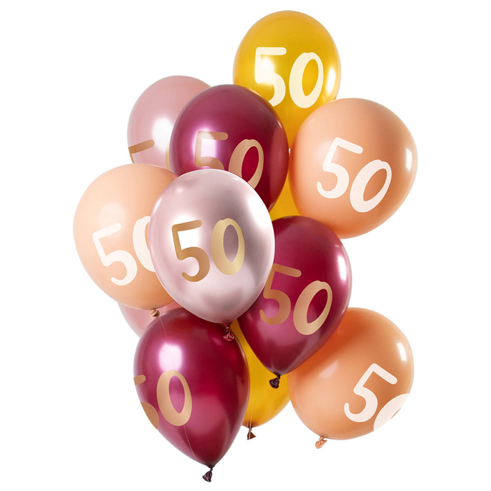 50-års Ballonger Golden Morganite | Festartiklar//Ballonger//Latexballonger//Heliumballonger//Ballongbuketter//Födelsedagsballonger | PartyOutlet