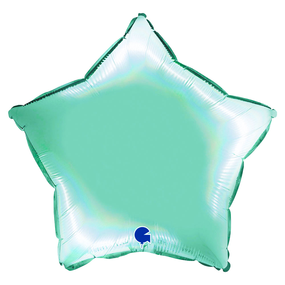 Ballong Stjärna Holografisk Platinum Tiffany