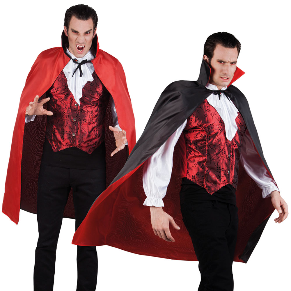 Blodröd/Svart Vampyr Cape