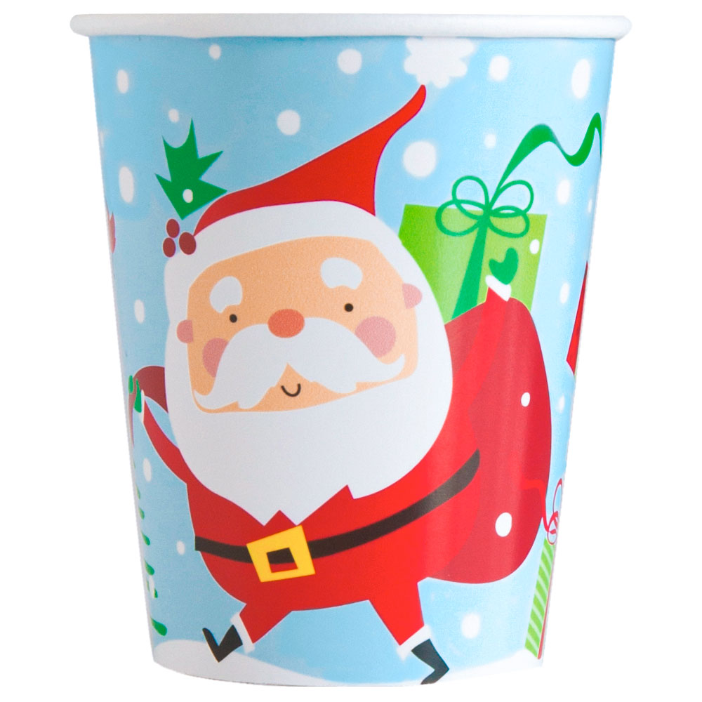 Colorful Santa Pappmuggar