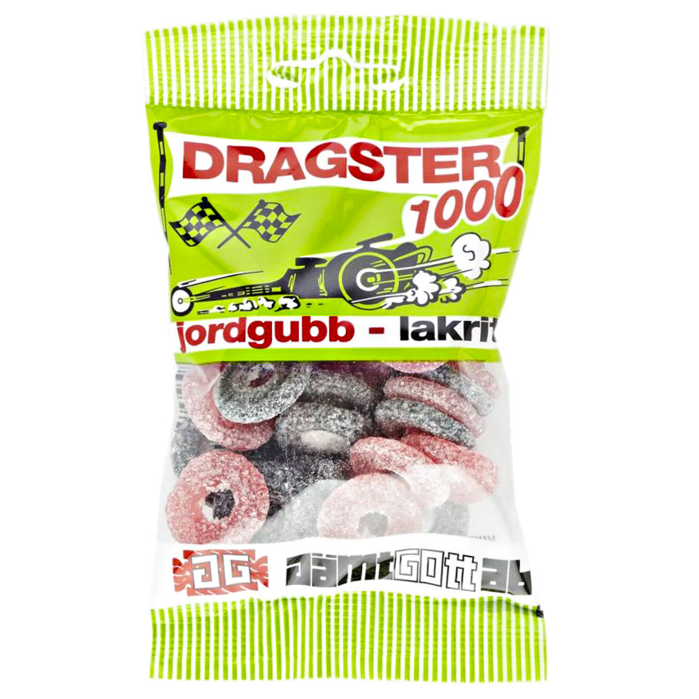 Dragster 1000 Jordgubb Lakrits