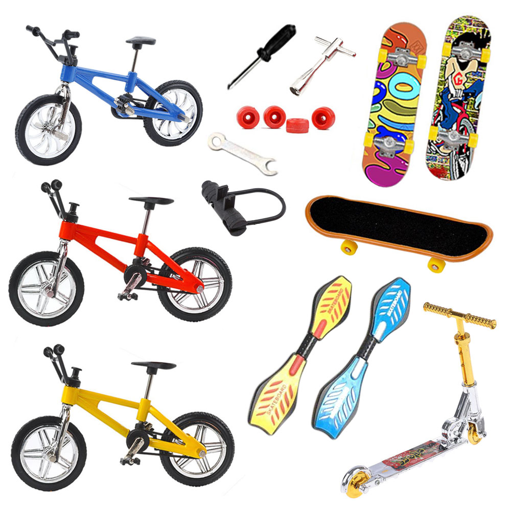 Finger Kickbike Cykel & Skateboard Set | Roliga Prylar//Festartiklar//Kalastillbehör//Leksaker//Kalasleksaker//Lek & Spel//Fingerboards | PartyOutlet