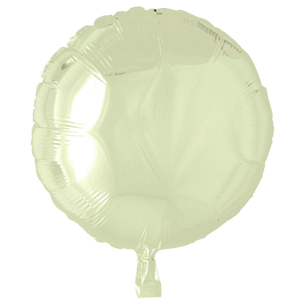 Folieballong Rund Pearl Ivory | Festartiklar//Ballonger//Folieballonger//Heliumballonger//Enfärgade Ballonger | PartyOutlet