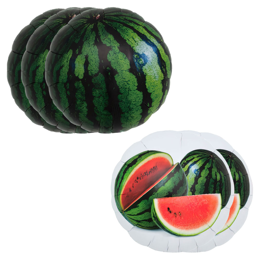 Folieballonger Vattenmelon 5-pack | Roliga Prylar//Festartiklar//Ballonger//Festteman//Folieballonger//Sommarfest//Heliumballonger//KALASTEMAN | PartyOutlet