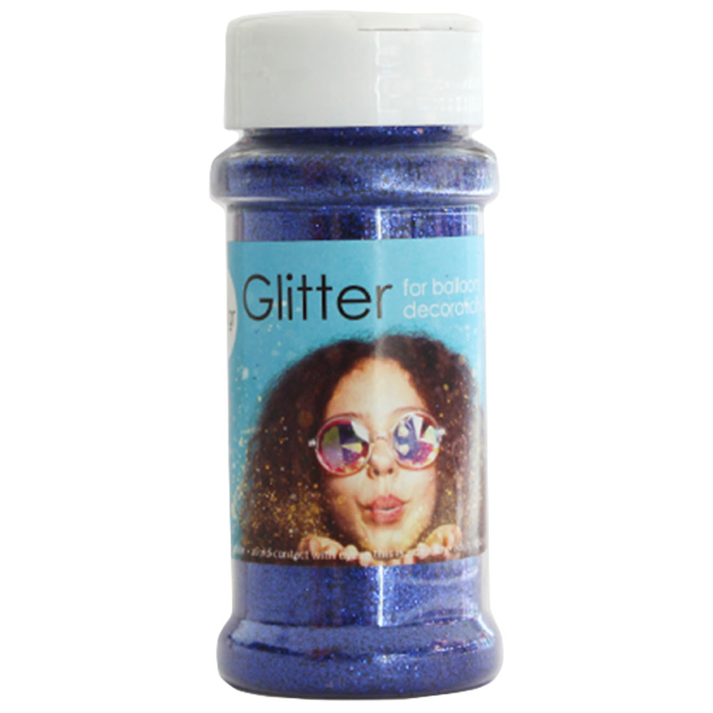 Glitter på Burk Blå