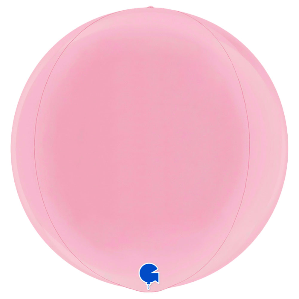 Globe Folieballong Pastell Rosa