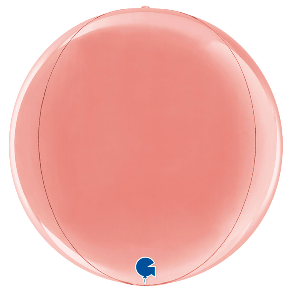 Globe Folieballong Roséguld