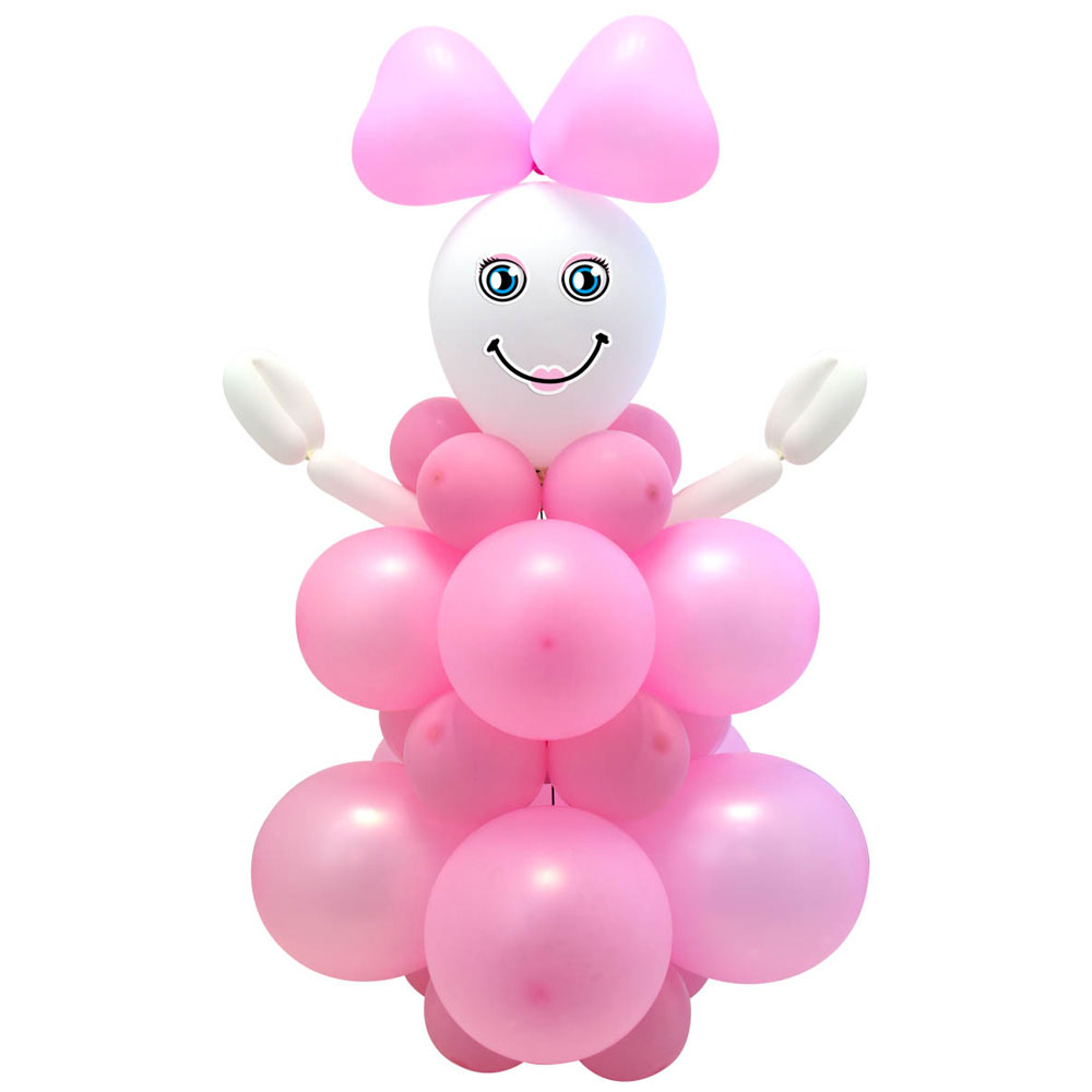 Gör Det Själv Ballong Kit Baby Girl