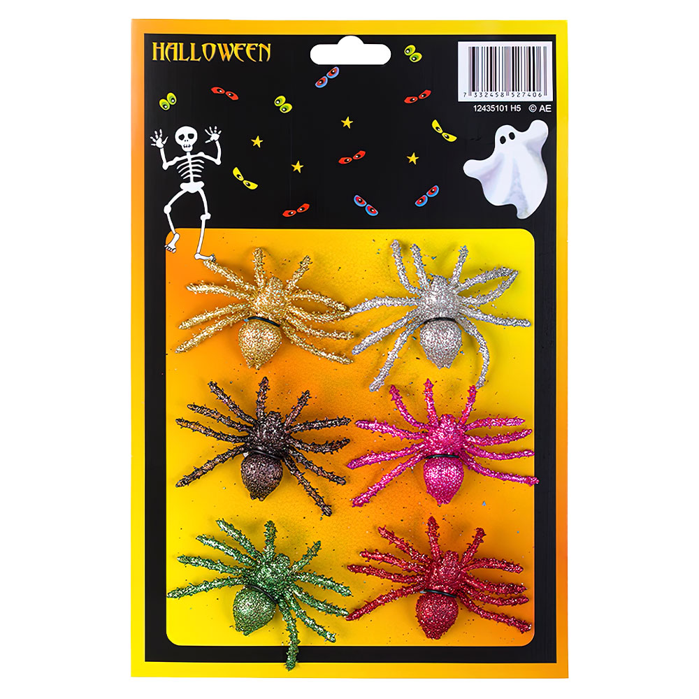 Halloween Spindlar Glitter