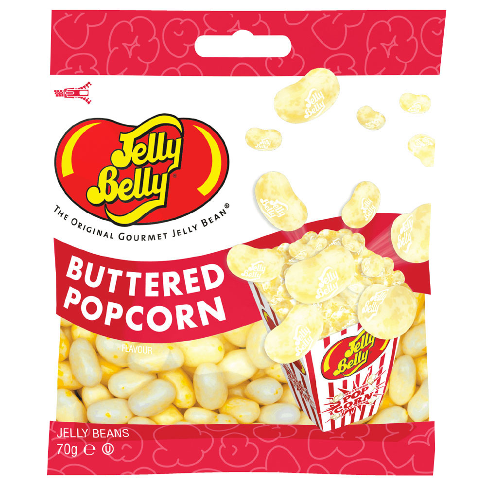 Jelly Belly Buttered Popcorn | Festartiklar//Kalastillbehör//Godis//Barnkalas//Musse Pigg//KALASTEMAN//G//Ätbart & Drickbart//ind//Toy Story 4 Kalas//Toy Story Tillbehör//Musse Pigg Tillbehör | PartyOutlet