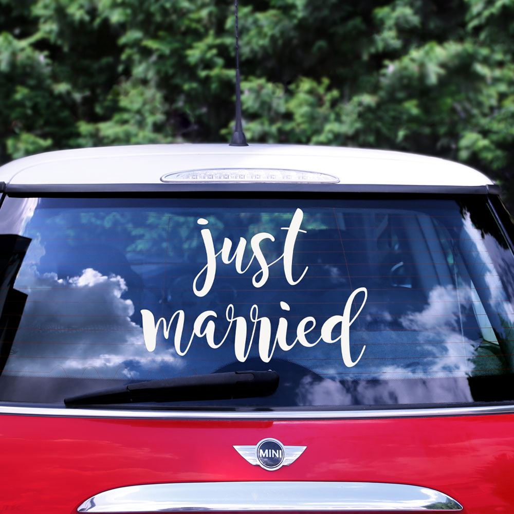 Just Married Bildekal