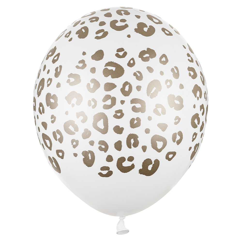 Leopard Latexballonger Guld | Festartiklar//Ballonger//Latexballonger//Guld//Barnkalas//Heliumballonger//KALASTEMAN//Färgteman//Djurkalas | PartyOutlet