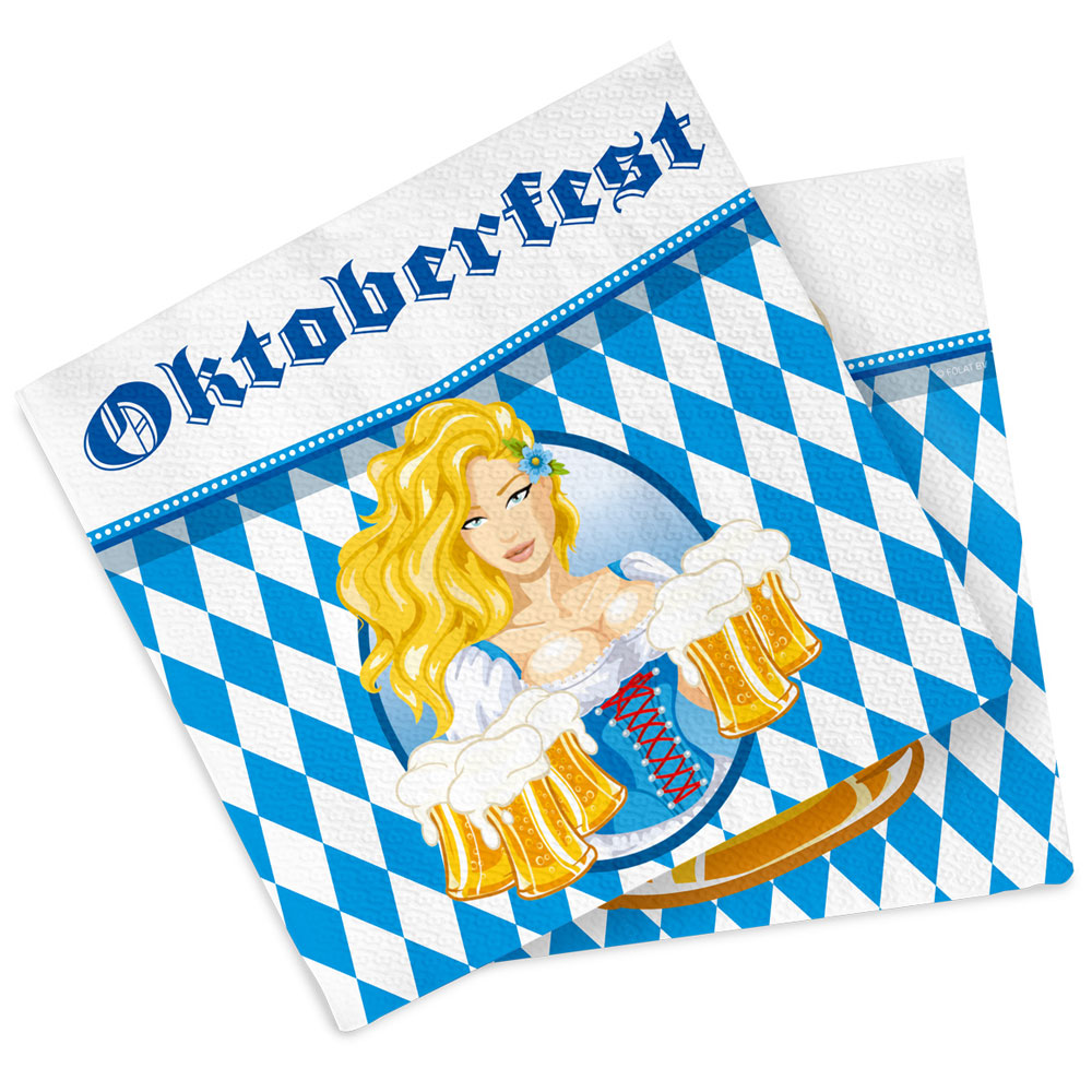 Oktoberfest Servetter med Dirndltjej