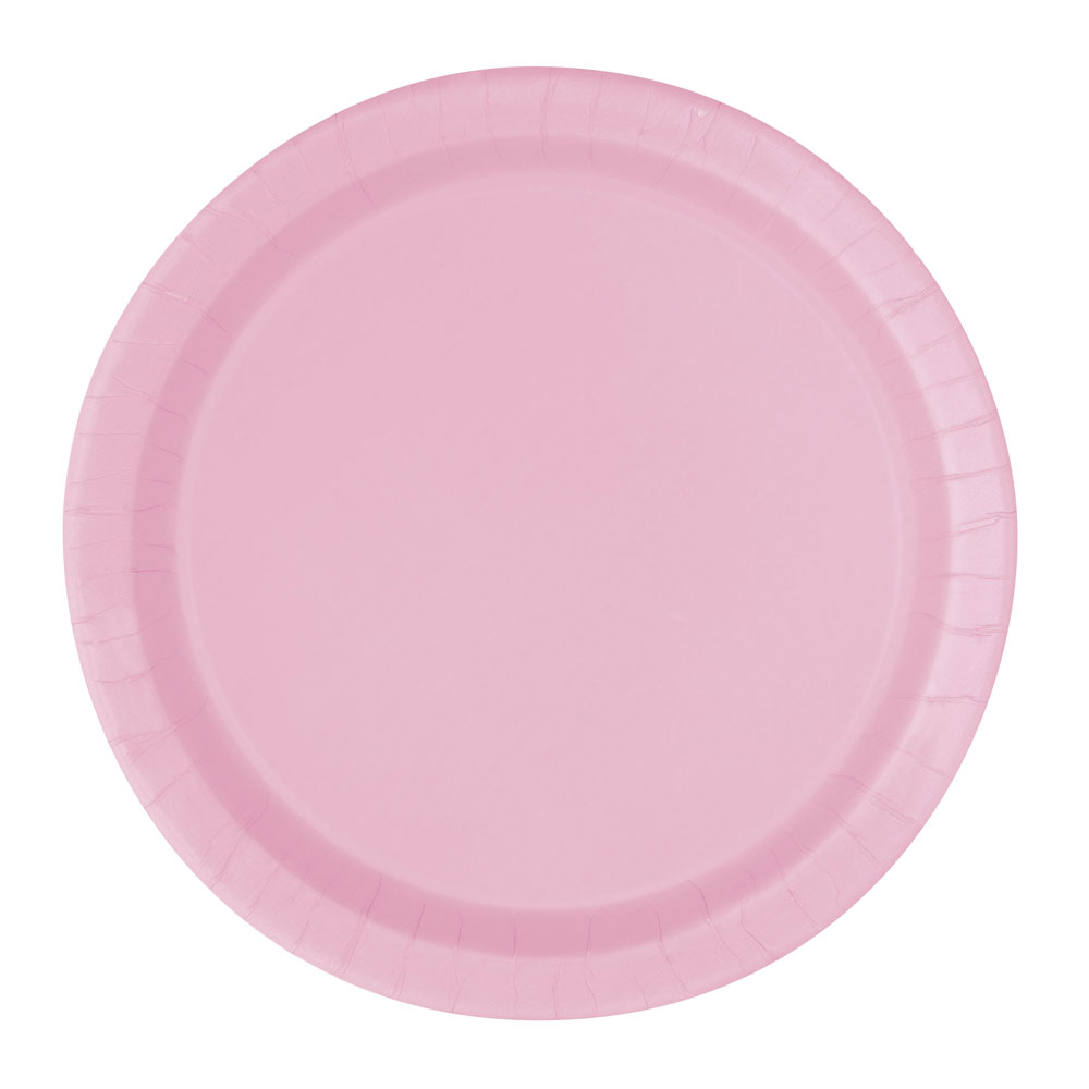 Pappersassietter Pastell Rosa