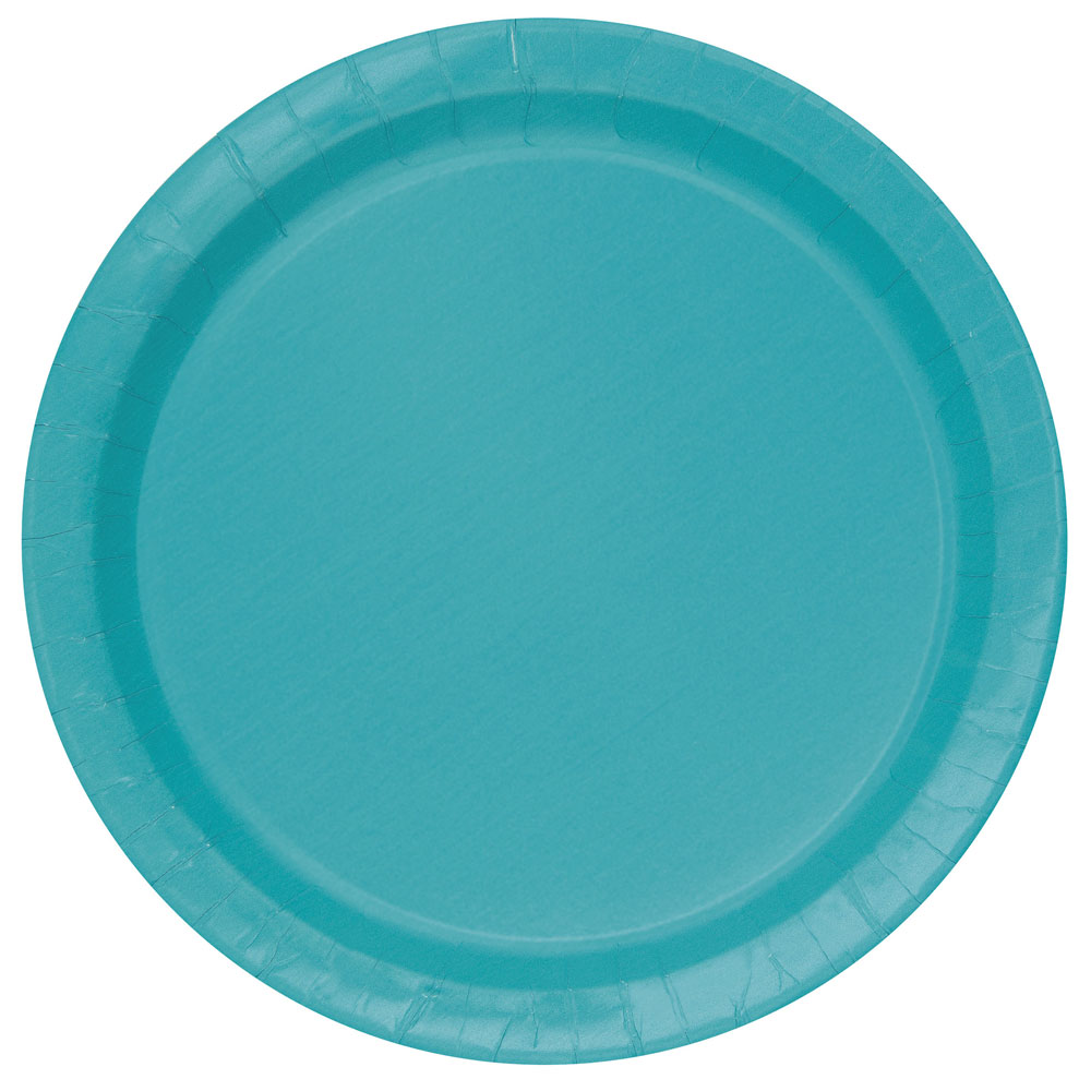 Papperstallrikar Pastell Teal